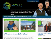 Tablet Screenshot of abcare.org.au